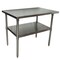 Bk Resources Flat Top Work Table Stainless Steel w/Galvanized Undershelf 48"Wx30"D VTT-4830 - alternate 1
